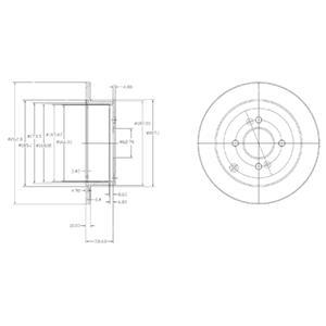 Тормозной диск DELPHI BG4097