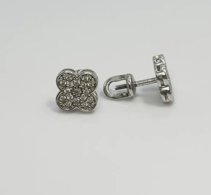 

Серьги пусеты из серебра Argentum Z2-10465, фианит, Z2-10465