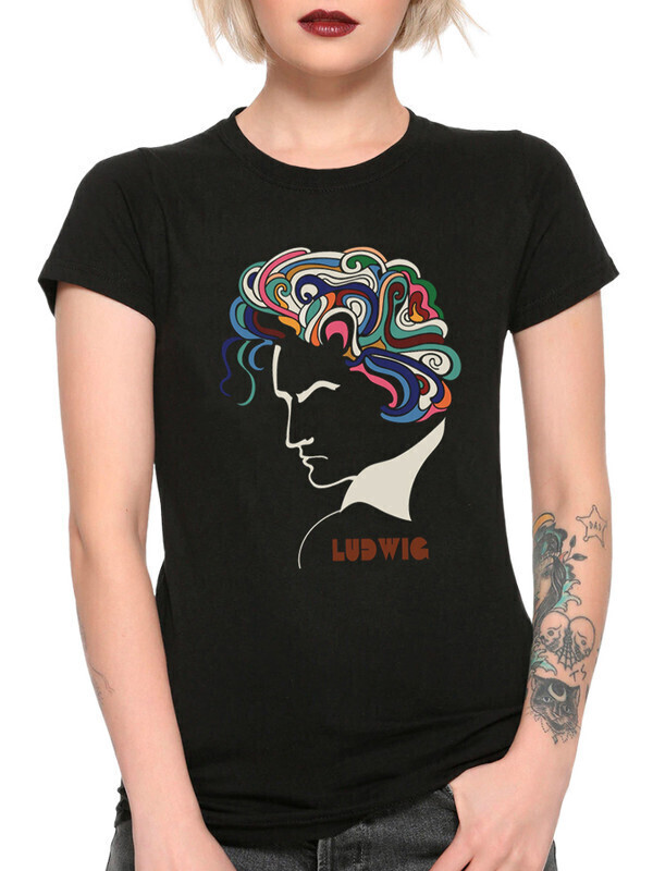 

Футболка женская Dream Shirts Людвиг ван Бетховен Женская LUD2058911 черная XS, Людвиг ван Бетховен Женская LUD2058911