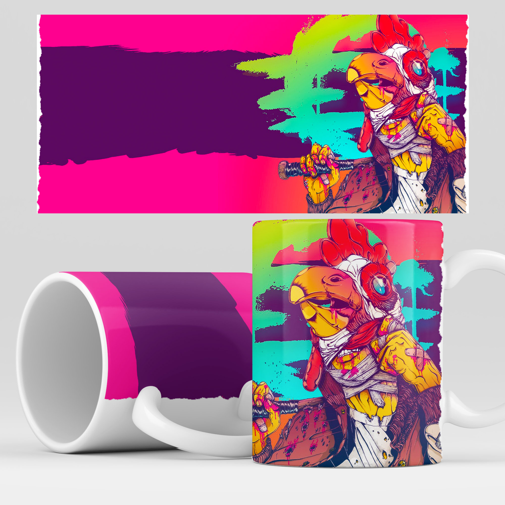 

Кружка RocketCup с принтом "Hotline Miami" игра, HotlineMiami10