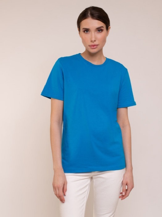 

Футболка женская Uzcotton Premium голубая XXL, Голубой, 1-UZ-W-F-M