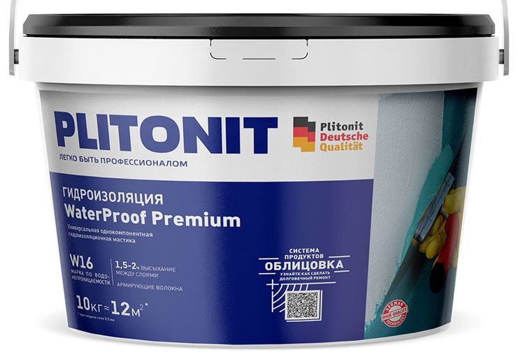 

PLITONIT WaterProof гидроизоляция полимерная (10кг)