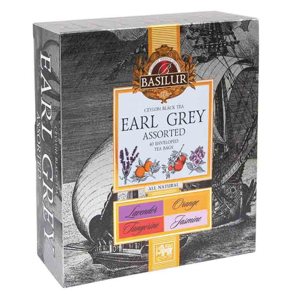 

Чай в пакетиках Basilur Earl Grey, ассорти, 40 пакетиков