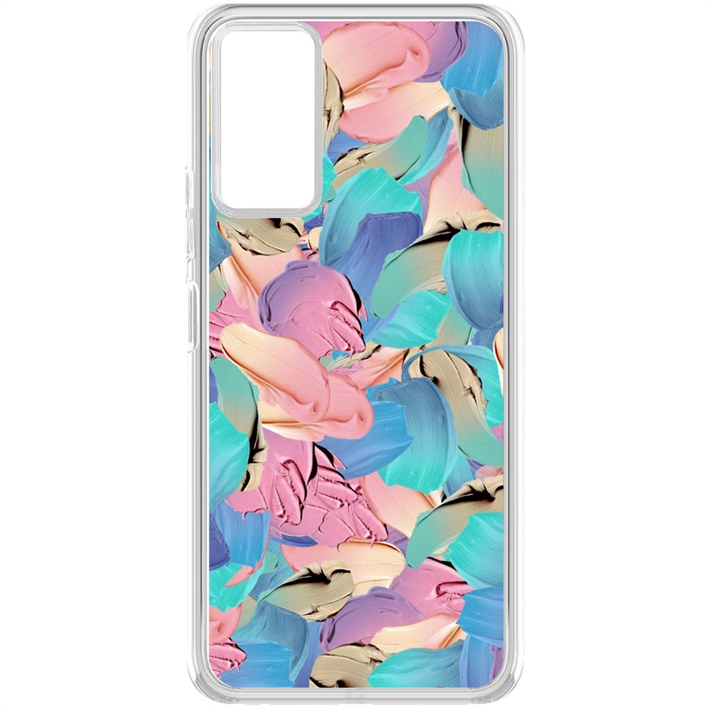 

Чехол-накладка Krutoff Clear Case Абстракт краска для TECNO Pova 2, Прозрачный