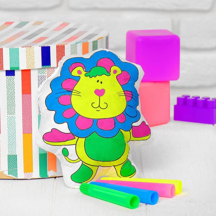 

Игрушка-раскраска «Львенок» (без маркеров) в пакете