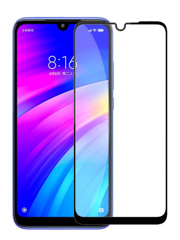 Защитное стекло Vixion для Xiaomi Redmi Note 7/Note 7S 6D Black GS-00007656