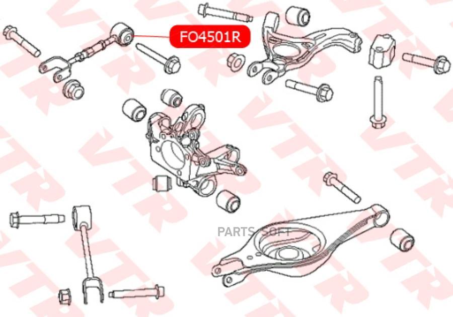 

Сайлентблок Поперечной Тяги Задней Подвески, Внутренний VTR арт. FO4501R