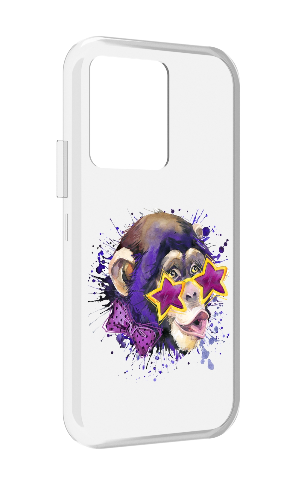 

Чехол MyPads обезьяна в очках для Vivo iQOO 10, Прозрачный, Tocco