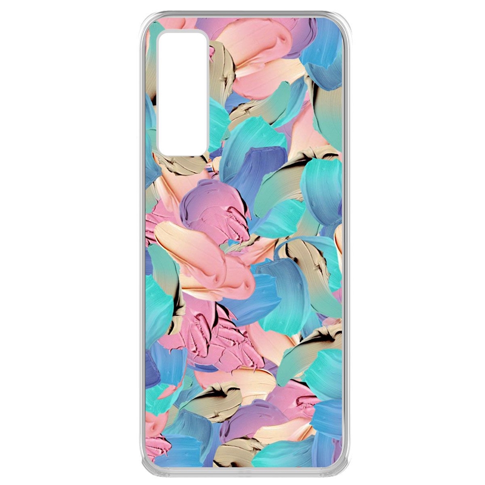

Чехол-накладка Krutoff Clear Case Абстракт краска для Vivo V20 SE