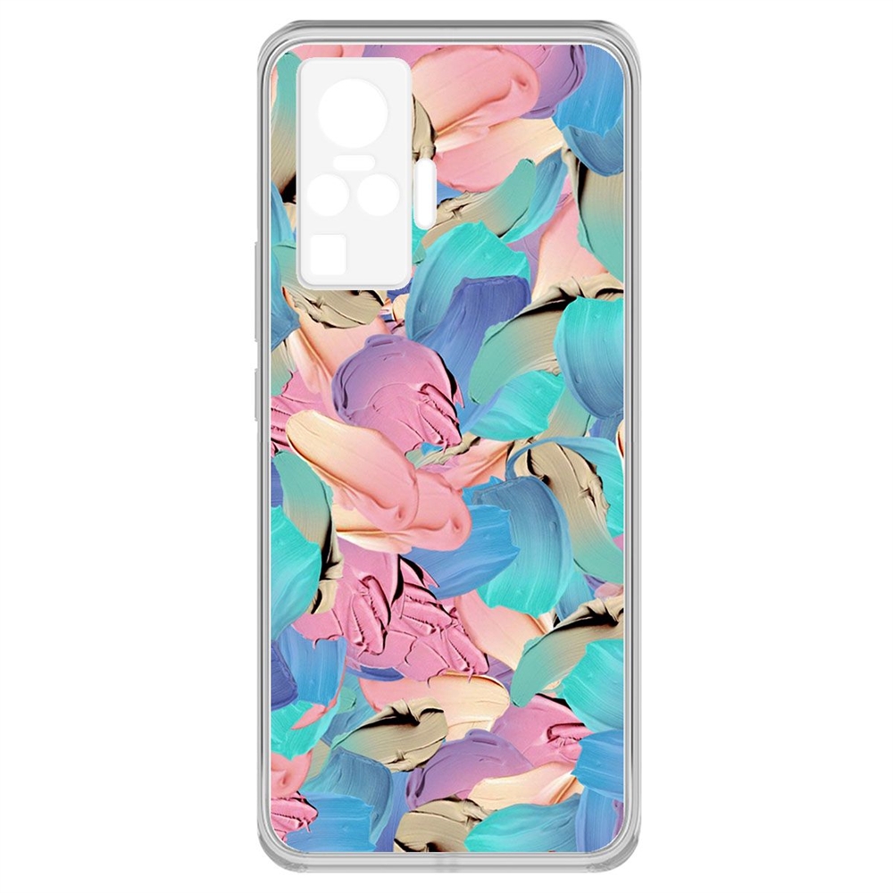 

Чехол-накладка Krutoff Clear Case Абстракт краска для Vivo X50 Pro, Прозрачный