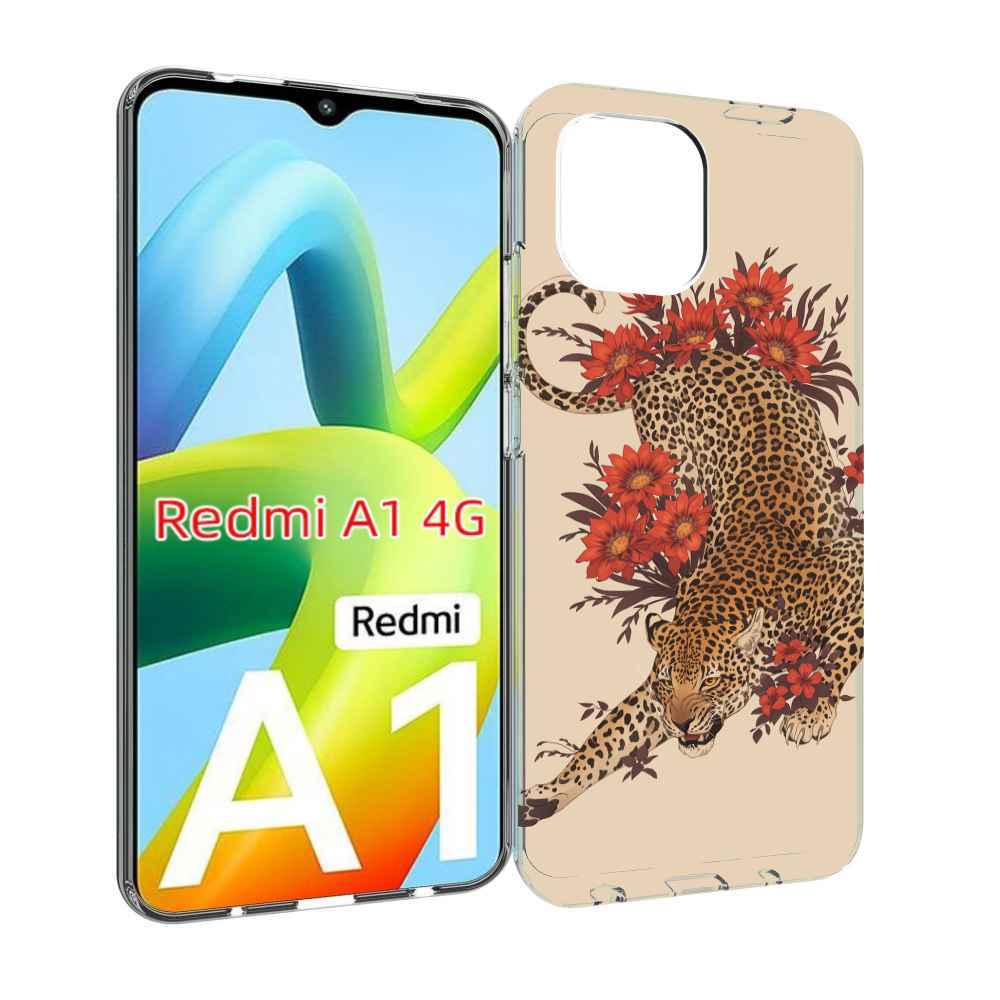 

Чехол Mypads Тигр-Из-Цветов Для Xiaomi Redmi A1, Прозрачный, Tocco