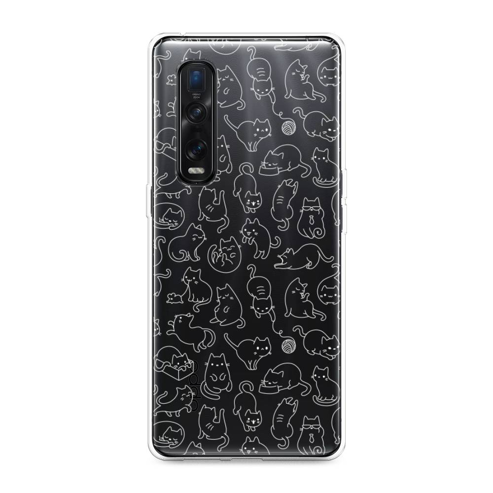 

Чехол Awog на Oppo Find X2 Pro "Шкодливые котики", Разноцветный, 253350-2