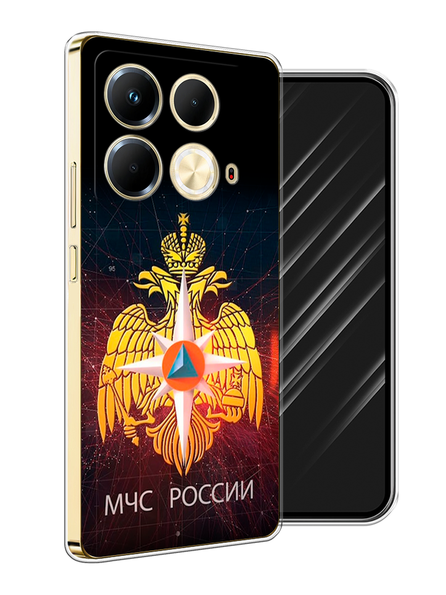 

Чехол Awog на Infinix Note 40 "МЧС России", Черный;желтый;красный, 3105850-1
