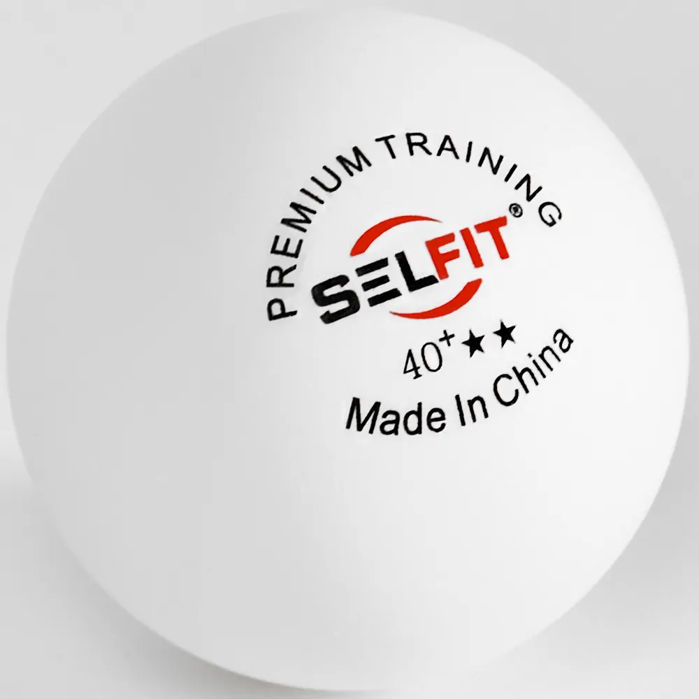 

Мячи (100 шт.) для настольного тенниса SELFIT Premium Training 2*, 40+, Premium Training