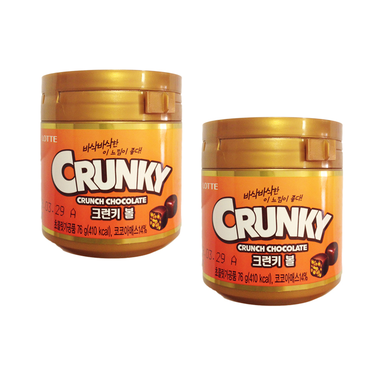 Шоколад в кубиках Crunky с воздушным рисом (2 шт. по 76 г)