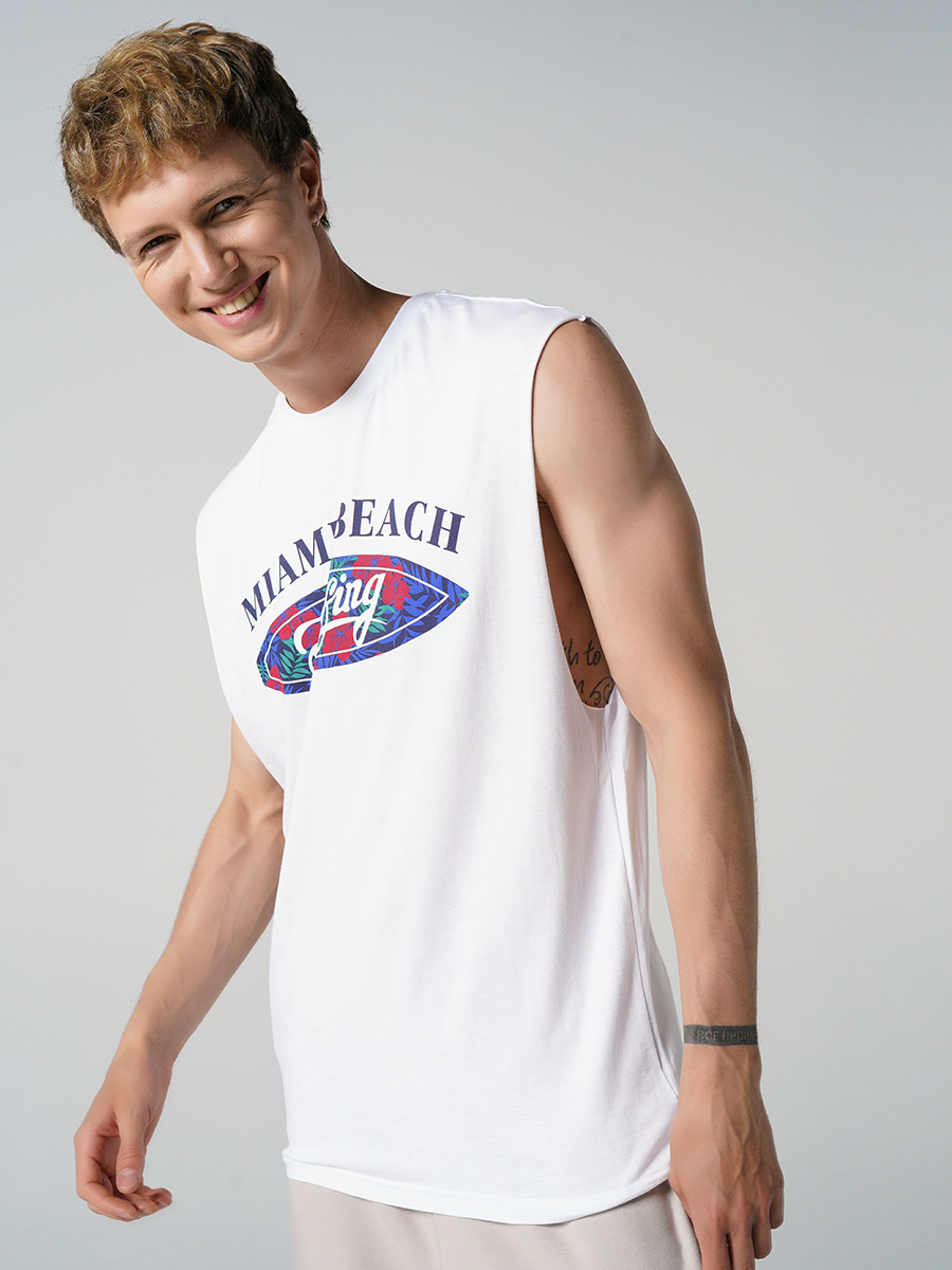 

Футболка мужская ТВОЕ белая XXL, 81274