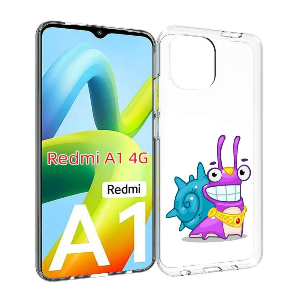 

Чехол Mypads Улитка-Принц Для Xiaomi Redmi A1, Прозрачный, Tocco