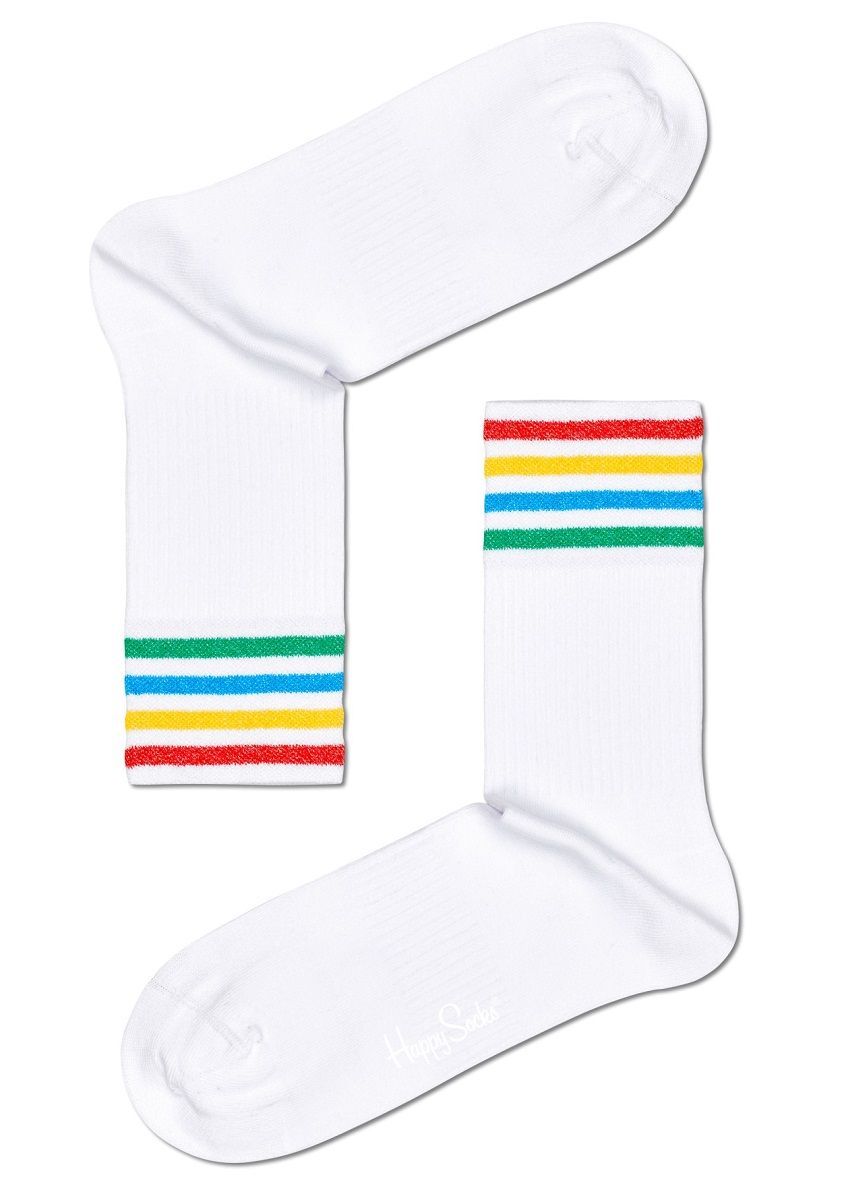 

Носки унисекс Happy Socks ATCOC14 белые 25, Белый, ATCOC14