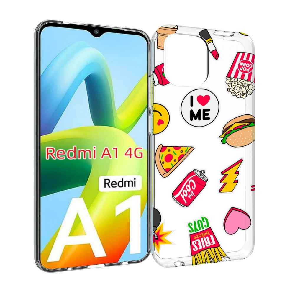 

Чехол Mypads Фаст-Фуд Для Xiaomi Redmi A1, Прозрачный, Tocco