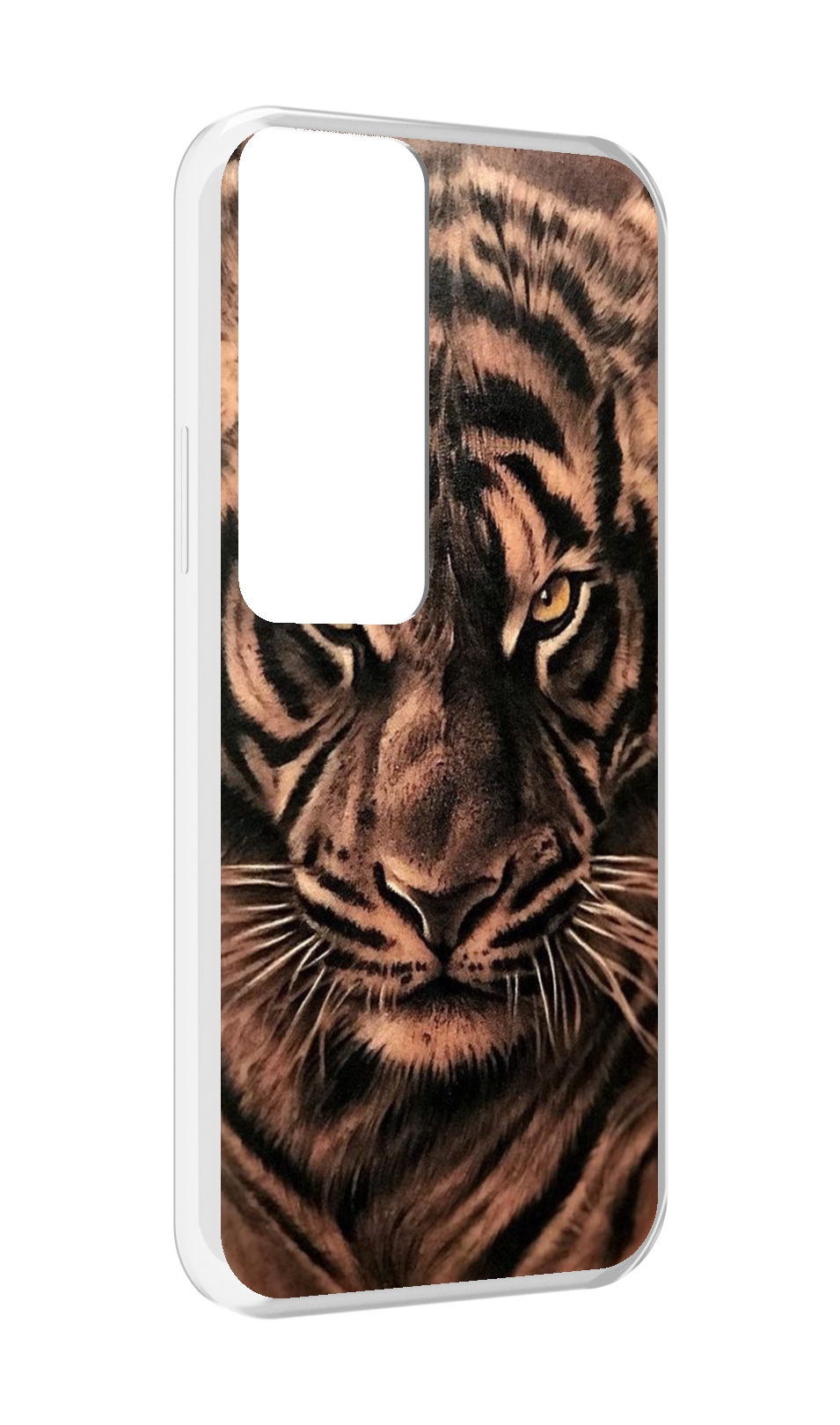 

Чехол MyPads злой-большой-тигр для Tecno Pova Neo 2, Прозрачный, Tocco