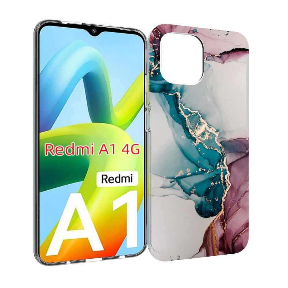 

Чехол Mypads Фиолетовый Синий Краски Для Xiaomi Redmi A1, Прозрачный, Tocco
