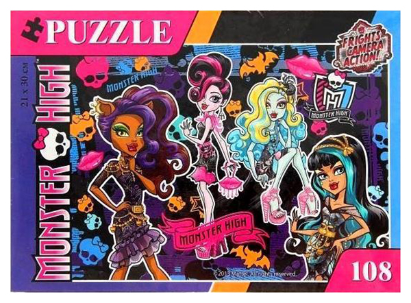 

Пазл Hatber Школа Монстров (Monster High) 108ПЗ4_13007 108 элементов