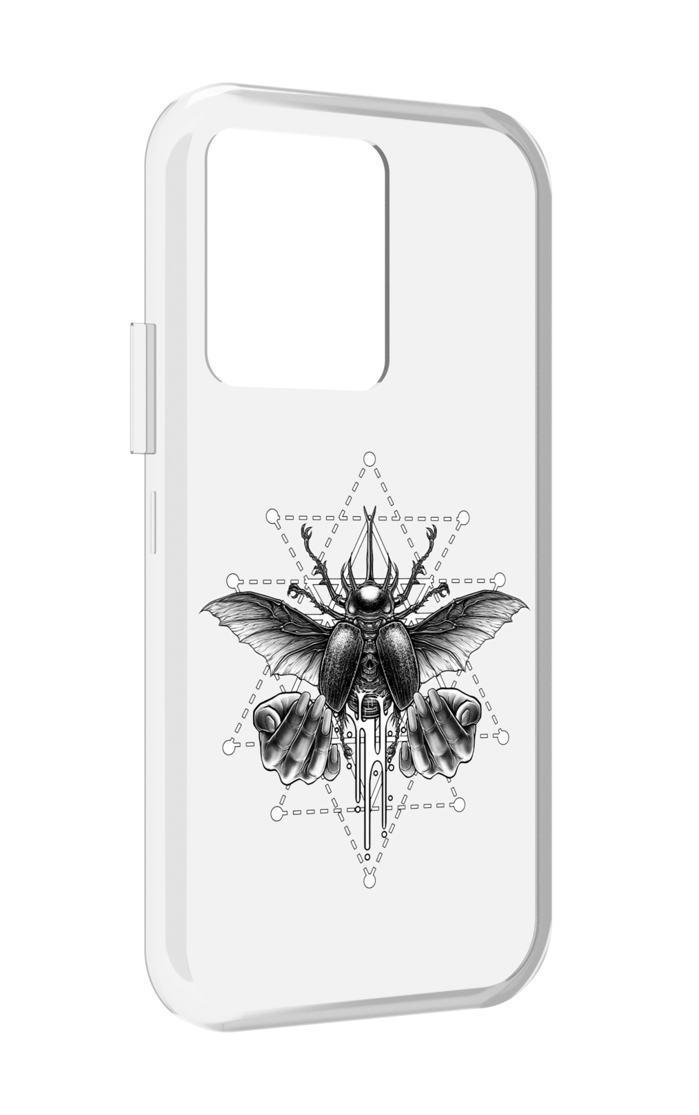 

Чехол MyPads скарабей для Vivo iQOO 10, Прозрачный, Tocco