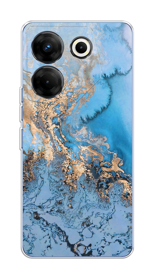 

Чехол Awog на Tecno Camon 20 Pro 5G "Морозная лавина синяя", Серебристый, 304050-1