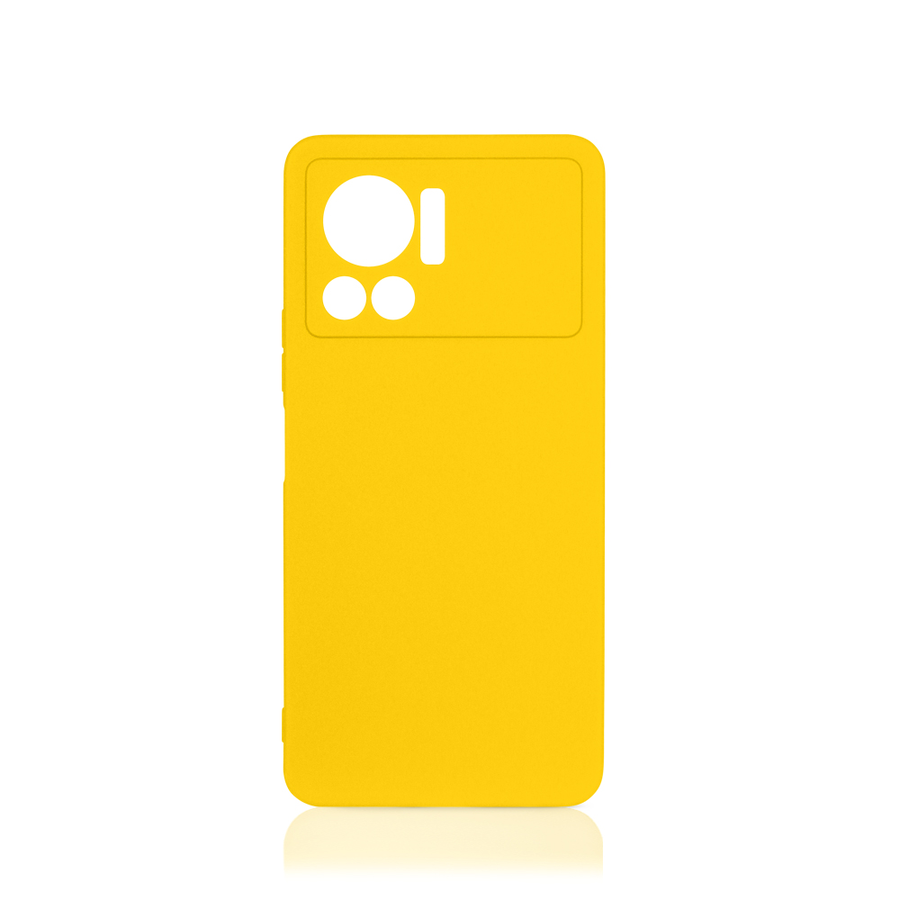 Чехол DF для Infinix Note 12 Vip Silicone Yellow inCase-11