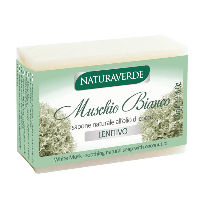 Мыло для рук Naturaverde белый мускус, кусковое, 100 г