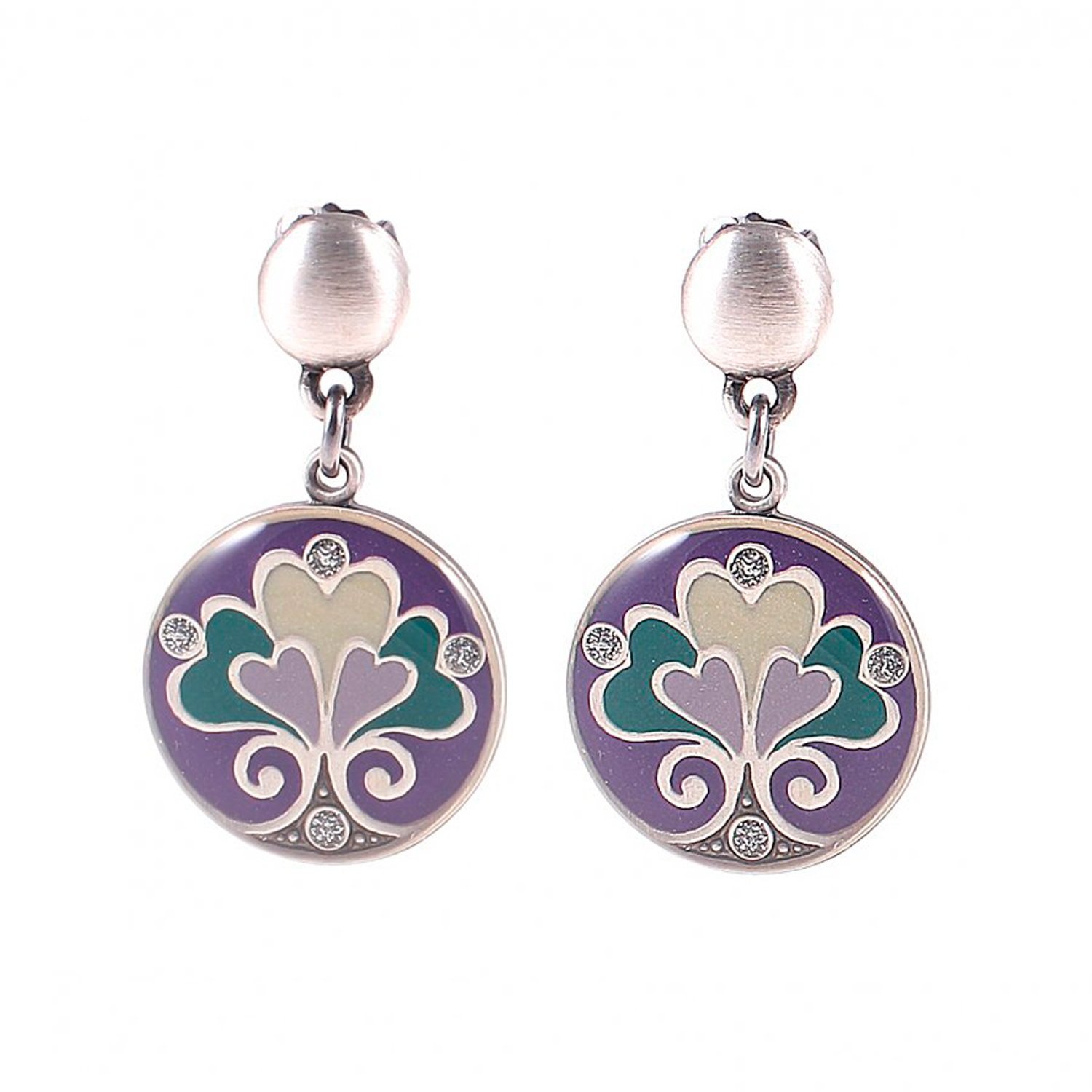 

Серьги из бижутерного сплава/бронзы с эмалью Clara Bijoux A69598.8 V, A69598.8 V