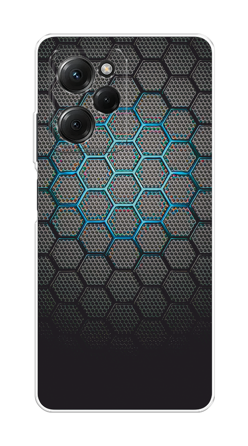 

Чехол Awog на Poco X5 Pro 5G "Бирюзовые соты", Бирюзовый;синий;черный, 318050-1