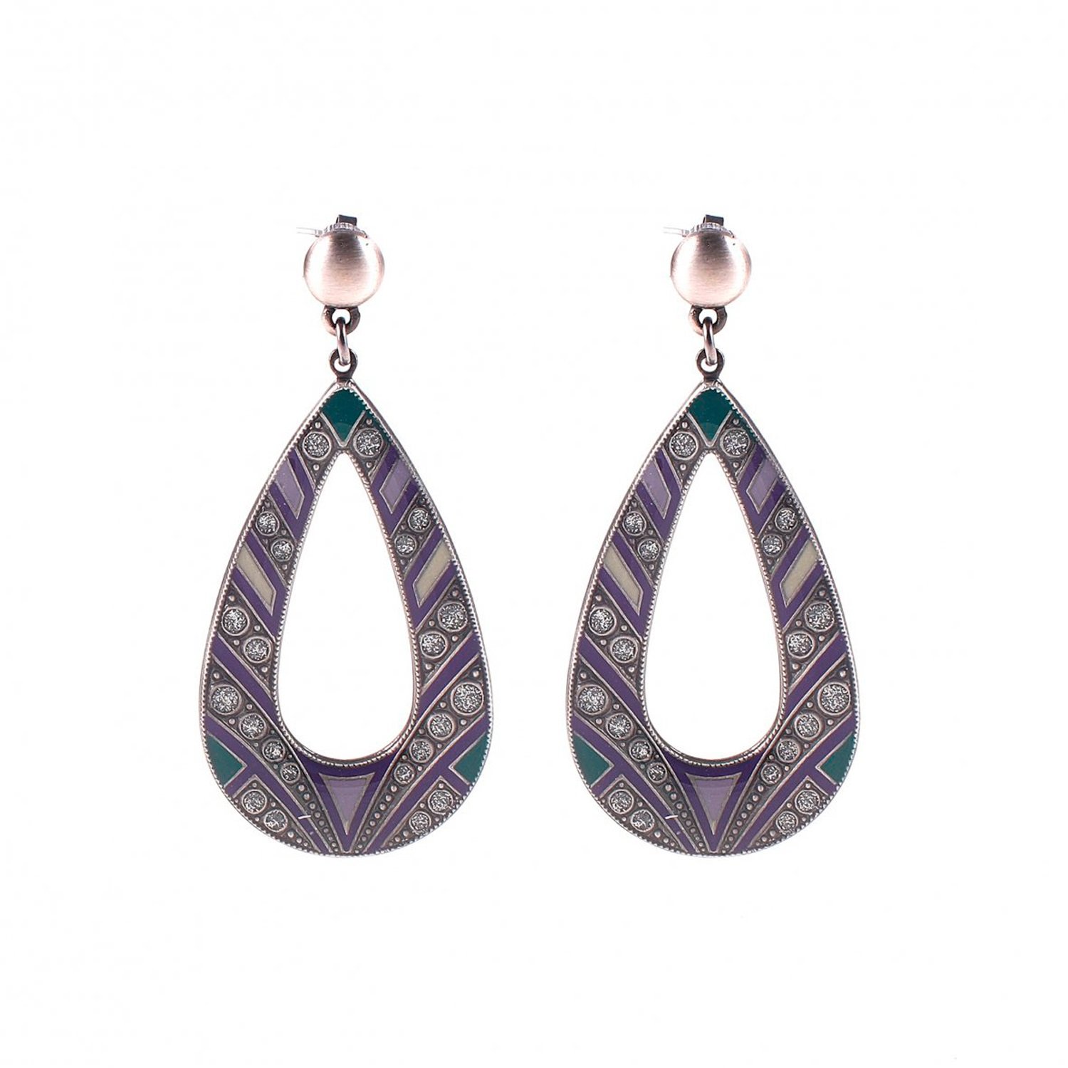 

Серьги из бижутерного сплава/бронзы с эмалью Clara Bijoux A70825.5 V, A70825.5 V