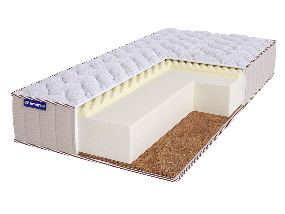 

Матрас BeautySon FOAM HARD 14 Massage Cocos LUX 110х190, Белый, FOAM HARD 14 Massage Cocos LUх