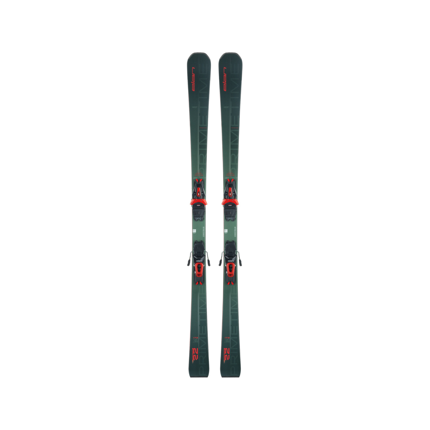 Горные лыжи Elan Primetime 22 Green/Red PS + ELW 11.0 GW 23/24, 158