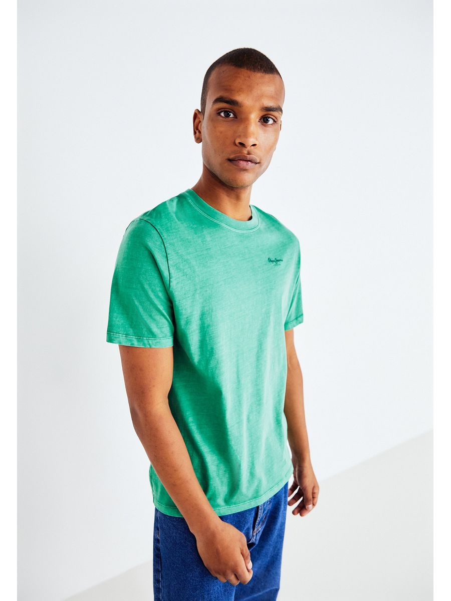 

Футболка мужская Pepe Jeans London PE122O0I2 зеленая 2XL, Зеленый, PE122O0I2