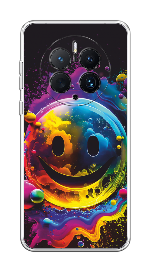 

Чехол Awog на Huawei Mate 50 Pro "Кислотный смайл", Фиолетовый;желтый;синий, 6109950-1