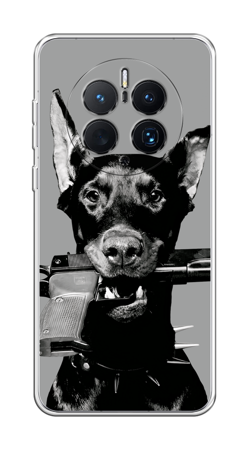 

Чехол Awog на Huawei Mate 50 Pro "Доберман", Серый, 6109950-1
