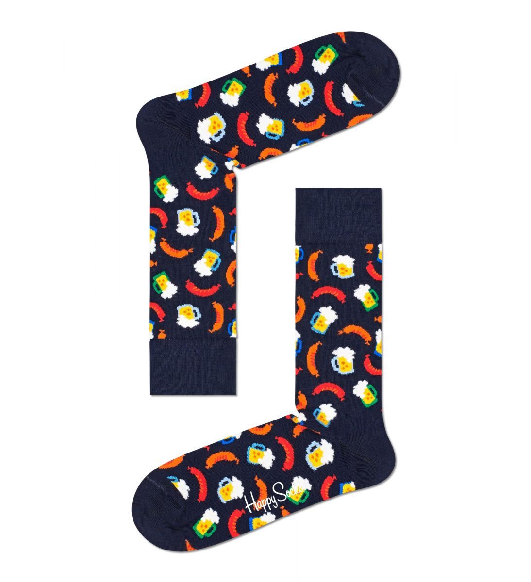 

Носки унисекс Happy Socks BAS01 черные 25, Черный, BAS01