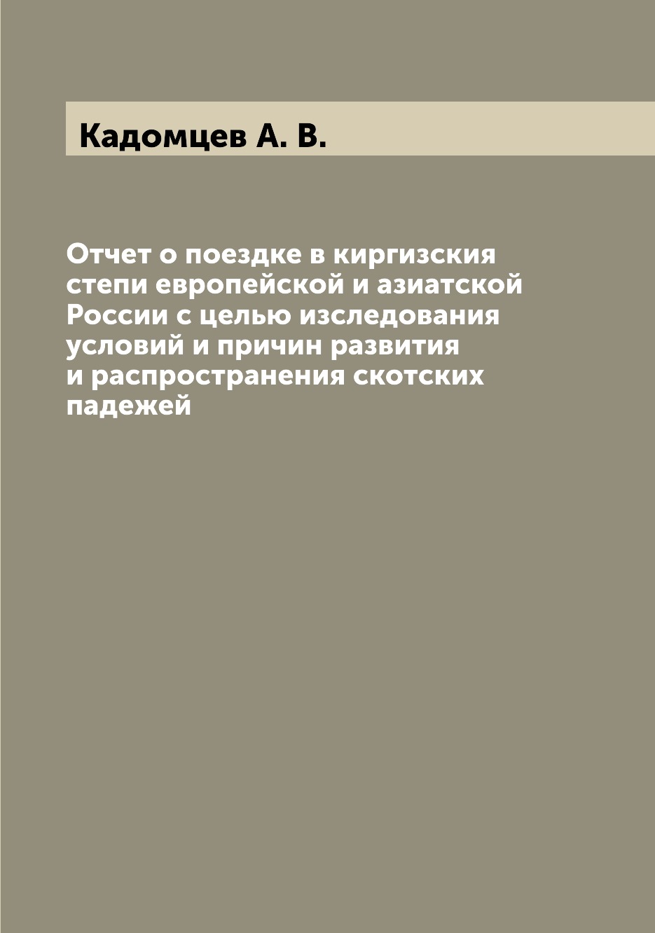 фото Книга отчет о поездке в киргизския степи европейской и азиатской россии с целью изследо... archive publica