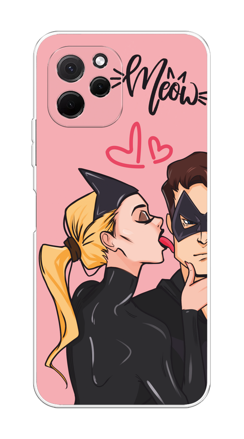 

Чехол Awog на HuaweI Nova Y61 "Kiss of Cat Woman", Розовый;черный;бежевый, 6120050-1