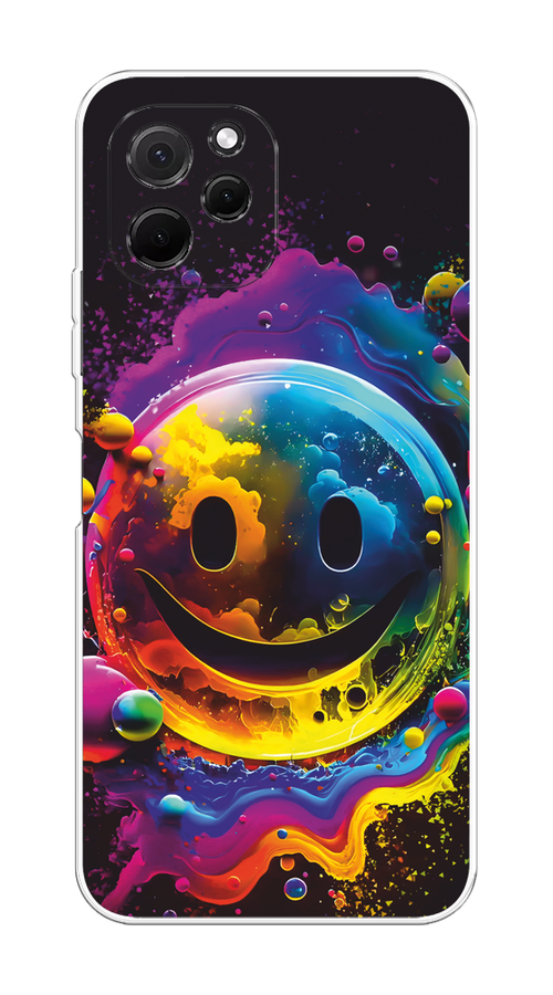 

Чехол Awog на HuaweI Nova Y61 "Кислотный смайл", Фиолетовый;желтый;синий, 6120050-1