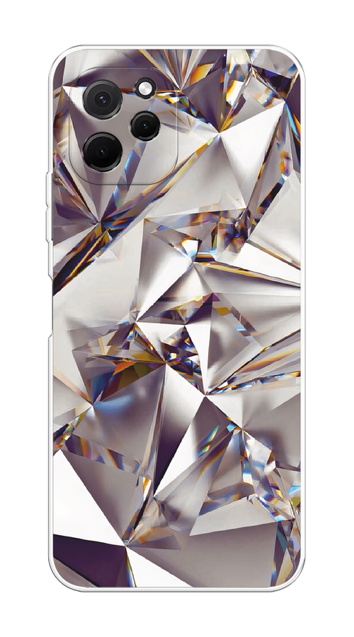 

Чехол Awog на HuaweI Nova Y61 "Бриллианты", Серебристый;бежевый, 6120050-1