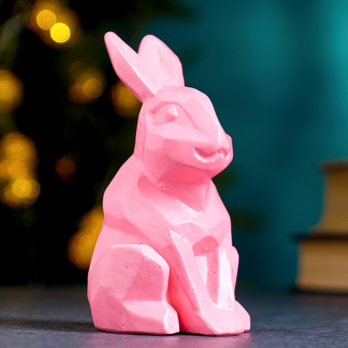 

Фигура "Кролик" розовый, 6х6х11см