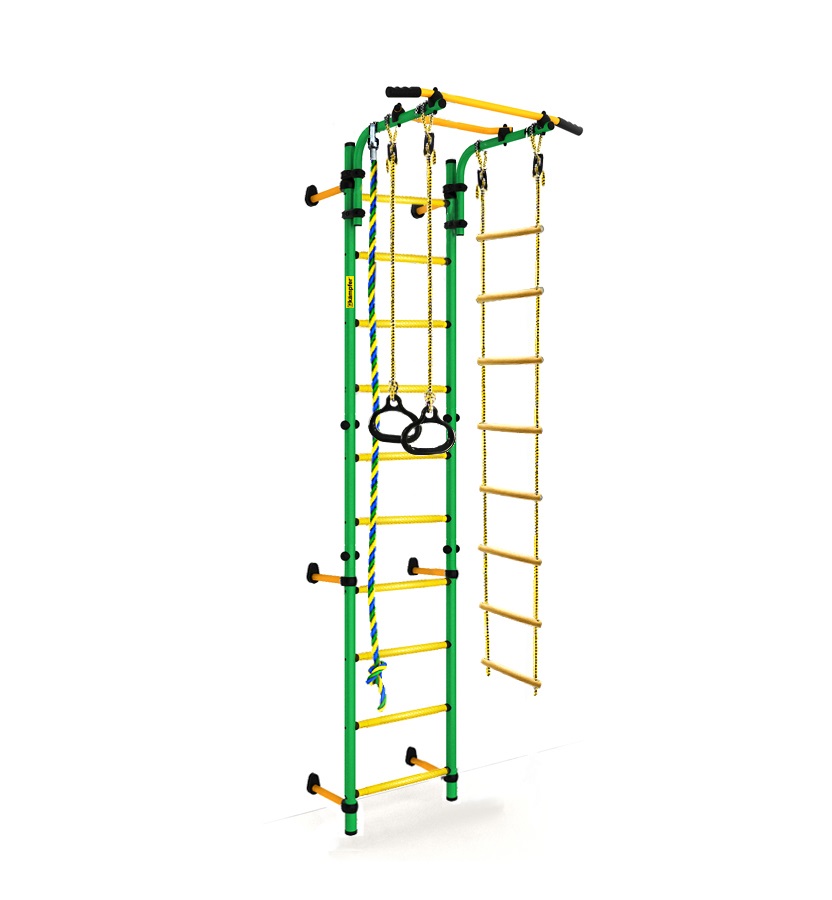 

Шведская стенка Kampfer Strong Kid Wall (зеленый/желтый Высота +52 см), Strong kid Ceiling