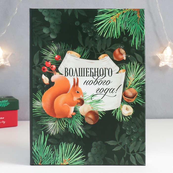 фото Шкатулка-книга "белочка" 17х23 см nobrand