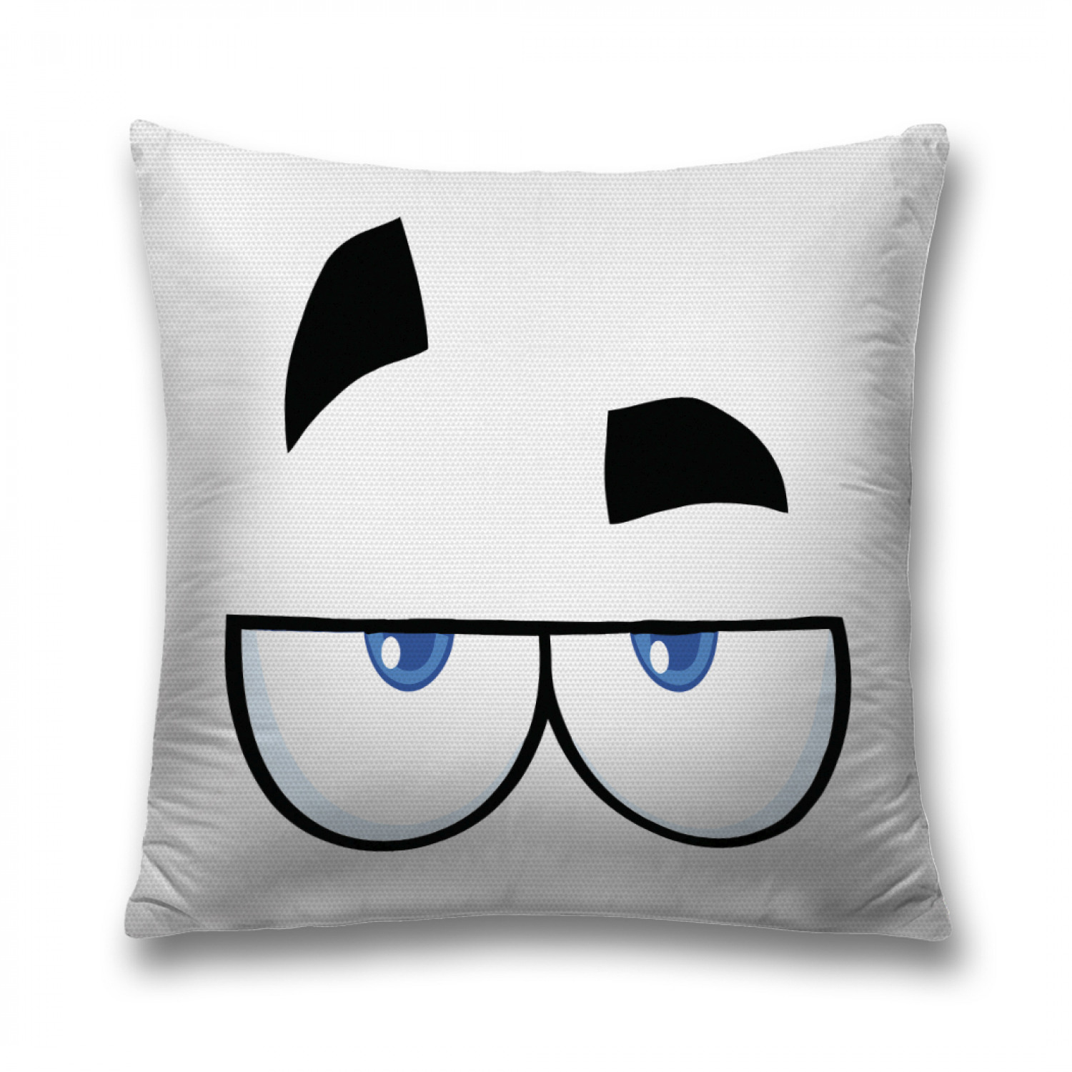 

Наволочка декоративная JoyArty "Озадаченный взгляд" на молнии, 45x45 см, Белый, Озадаченный взгляд