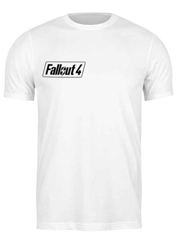 

Футболка мужская Printio Fallout 4 logo белая 2XL, Белый, Fallout 4 logo