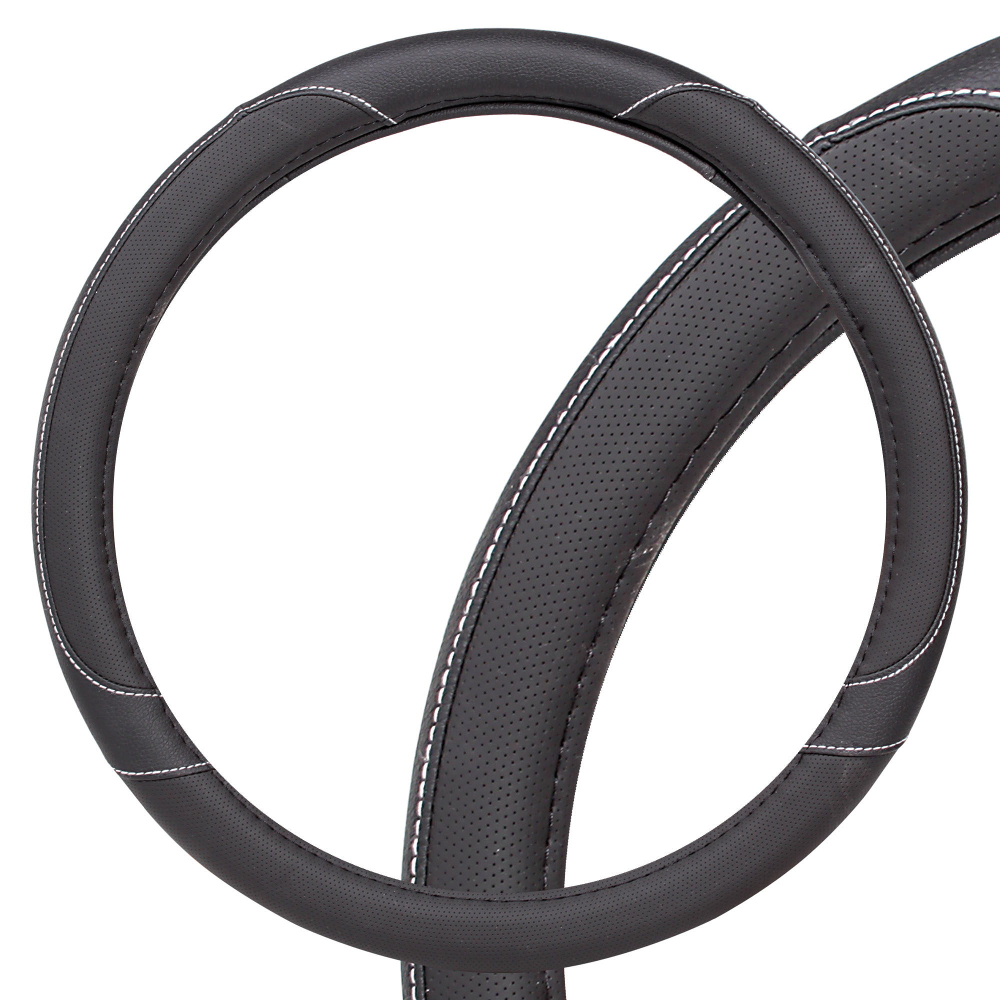 

AIRLINE Оплетка на руль, искусственная кожа с перфорацией, черная, 40 см L (AWC-SL-01L)