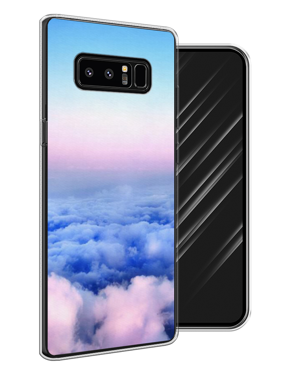

Чехол Awog на Samsung Galaxy Note 8 "Облака", Голубой;розовый, 25250-4